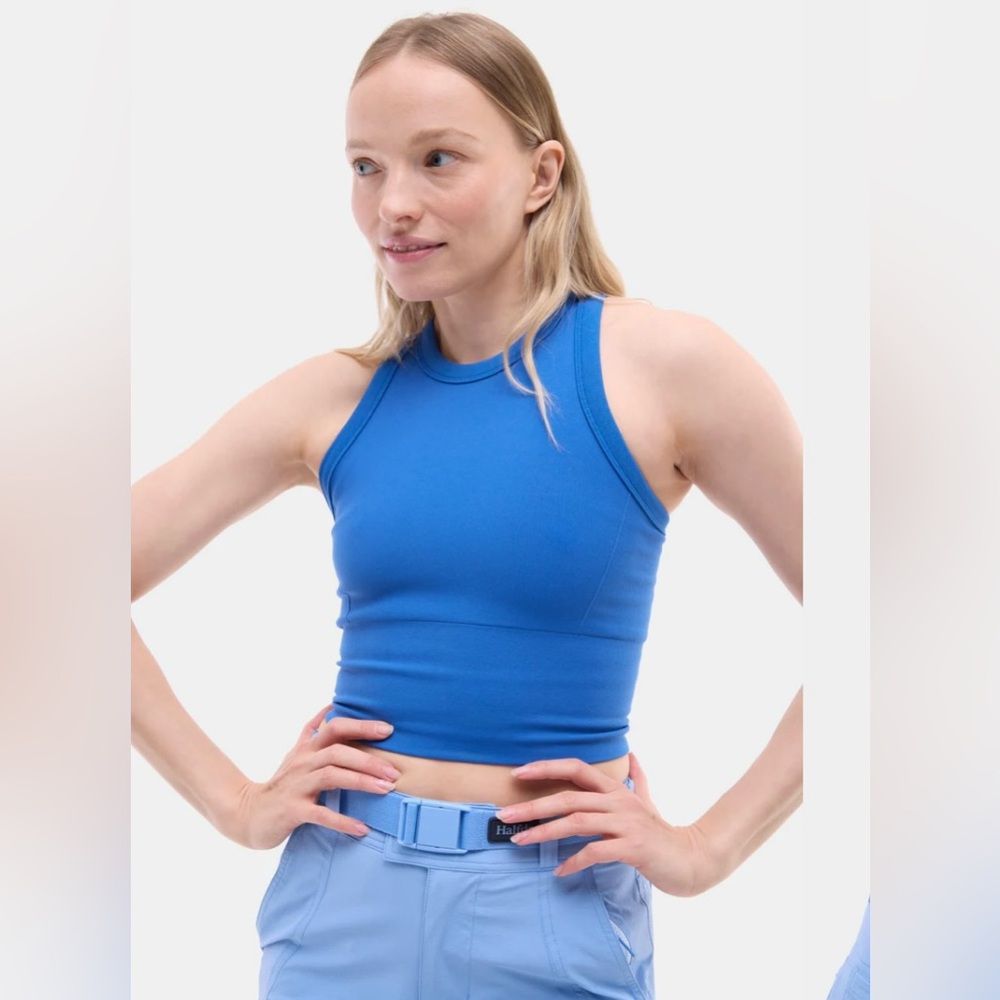 Halfdays Sunn Seamless Tank Blue Size Large